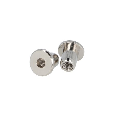 Messing M�belhoved �15x12x9mm - M6 - Forniklet