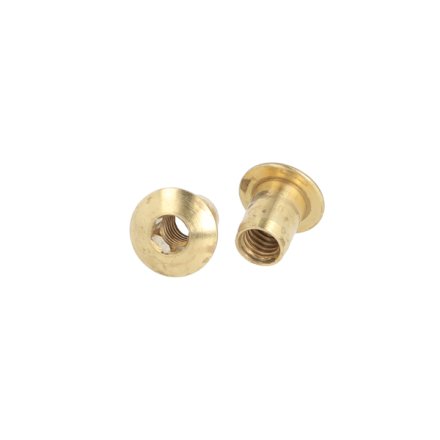 Messing M�belhoved �13x11x8mm - M6 - Messing