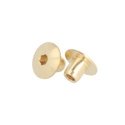 Messing Mbelhoved 19x10x9mm - M6 - Messing