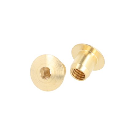 Messing M�belhoved �17x14x10mm - M8 - Messing