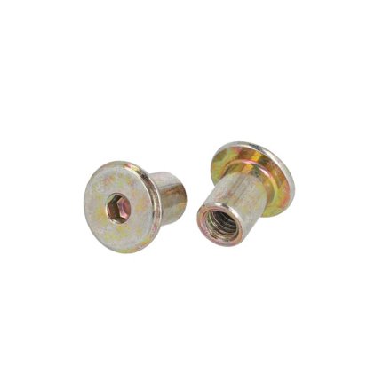 St�l M�belhoved �15x9x12mm - M6 - Gulforzinket
