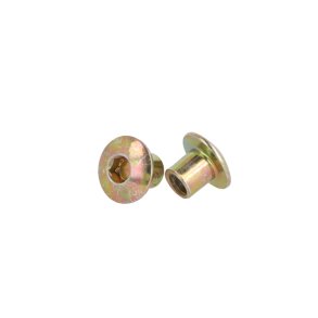 Stl Mbelhoved 15x8,5x8mm - M6 - Gulforzinket