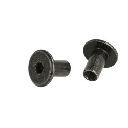 Stl Mbelhoved 19,5x9x16mm - M6 - Sort