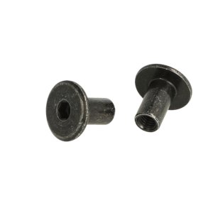 Stl Mbelhoved 19,5x9x16mm - M6 - Sort