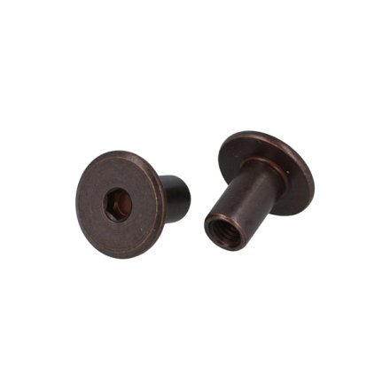 St�l M�belhoved �19,5x9x16mm - M6 - Bronze