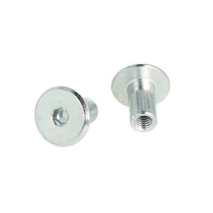 St�l M�belhoved �19,5x9x16mm - M6 - Forniklet