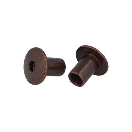 St�l M�belhoved �20x10x16mm - M8 - Bronze