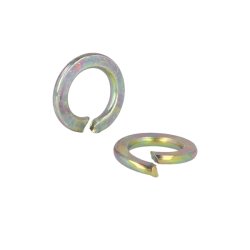 Fjederskive 17,5x10,50x2,2mm - Gulforzinket - DIN 127