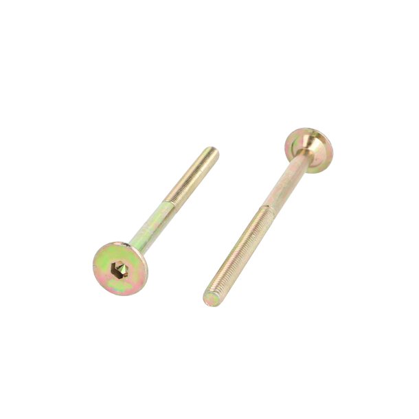 Samleskrue M6x95mm - Gulforzinket