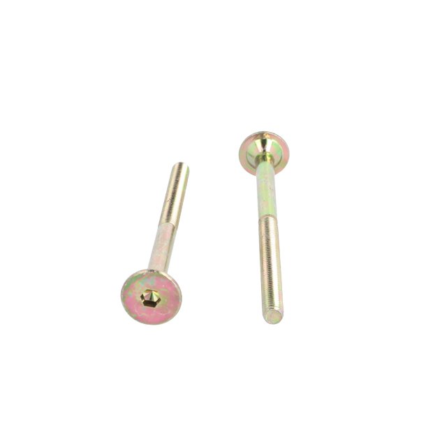 Samleskrue M6x95mm - Gulforzinket