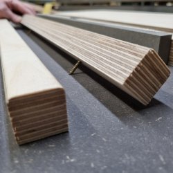 Lamelskrue 4,0x13x18mm - Gulforzinket Stl