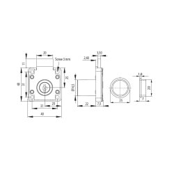 Skuffels "Hermes" 16,5x22mm - Forniklet