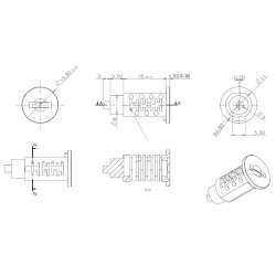 L�s Cylinder til System #J11 - Samme N�gle (D20)