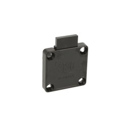 Skuffel�s "Hermes" �19x22mm - Sort - Samme N�gle (D20)