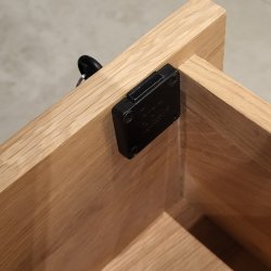 Skuffels "Hermes" 19x22mm - Sort