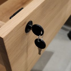 Skuffels "Hermes" 19x22mm - Sort