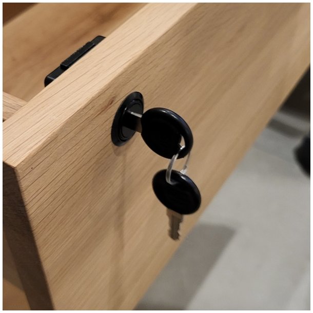 Skuffels "Hermes" 19x22mm - Sort