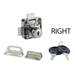 Skabsls "Ares" 19x22mm - Hjre - Dobbelt Lukning