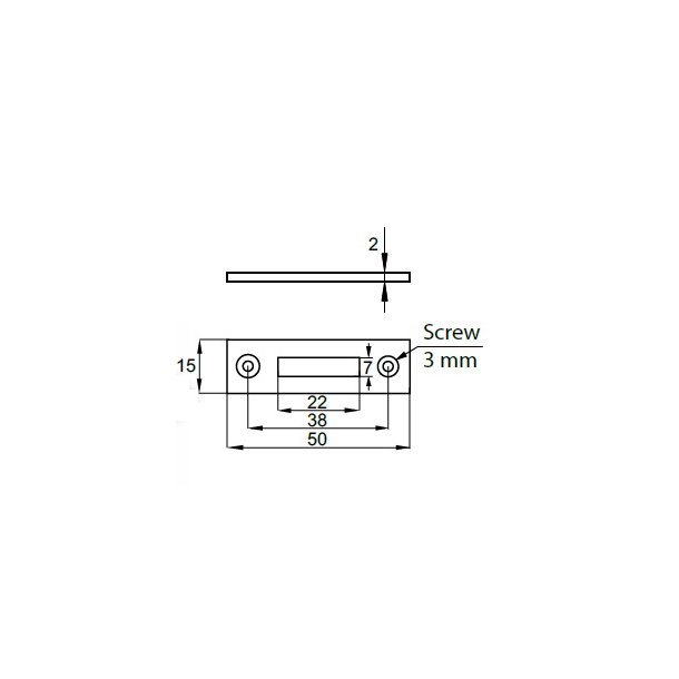 Slutblik til Skabs og Jalousiskabsls - Rektangulr