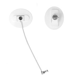 Vindue & Skabssikring V6 med Kabel og Ngle - Hvid