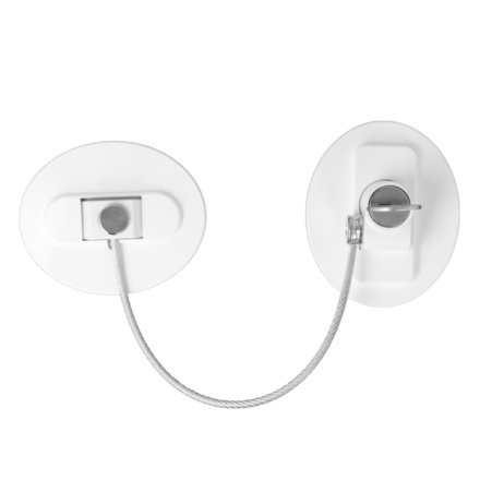 Vindue & Skabssikring V6 med Kabel og N�gle - Hvid