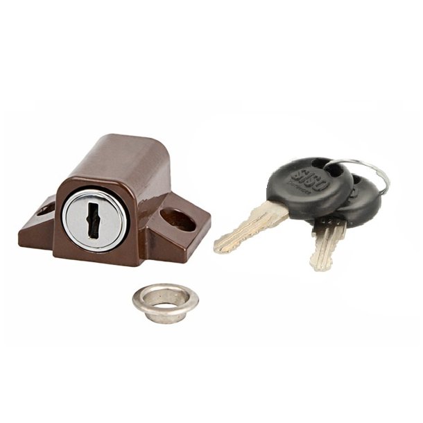 Vinduesl�s "Safe" Brun- Samme N�gle (D20)