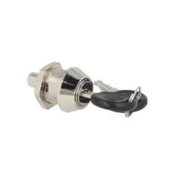 Tryk Skabsls "Abas" 19x19mm - Forniklet - Samme Ngle