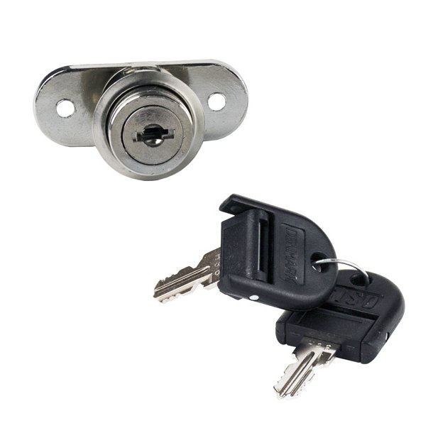 Tryk Skabsls "Nestor" 19x23mm - Forniklet