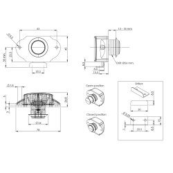 Campingvogn Trykls "Vali" - 13-18mm Front - Forkromet