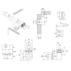 Campingvogn Trykls "Freya" - 18-24mm Front - Forkromet