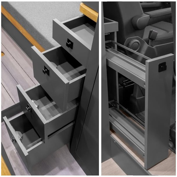 Campingvogn Trykls "Tyr" - 12-16mm Front - Sort