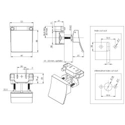 Campingvogn Smkls "Thor" - 15-22mm Front - Forkromet