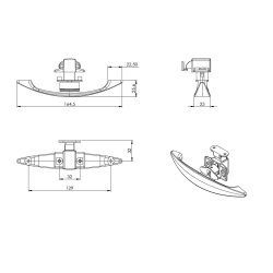 Bjlegreb til Smkls "Bragi" - cc:128mm - Forkromet