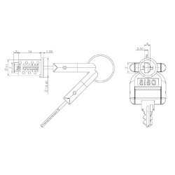 L�s Cylinder til System #J11 - Samme N�gle (G00) #J11 System