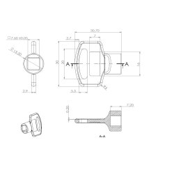 Firkantngle til Trykls "Hydra" 404481