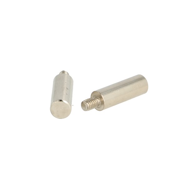 Forl�ngerdel 20mm, til "Nestor" Skabsl�s - Forniklet