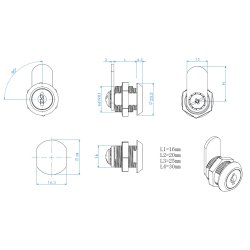 Cylinderhus "Zeus" �19x30mm - til System J#11