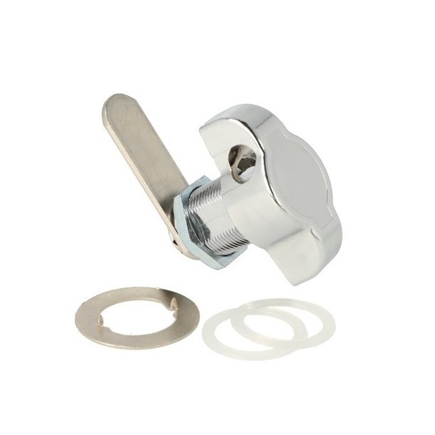 Skabsls til Hngels 19x20mm - Hjre - Forkromet