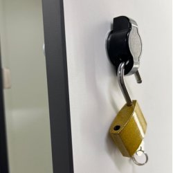 Skabsls til Hngels 19x32mm - Hjre - Sort