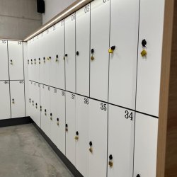 Skabsls til Hngels 19x25mm - Hjre - Sort