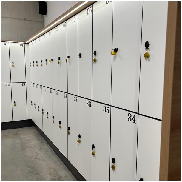 Skabsls til Hngels 19x20mm - Venstre - Sort