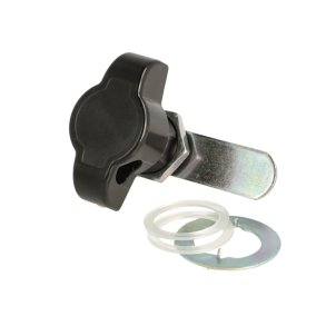 Skabsls til Hngels 19x20mm - Venstre - Sort