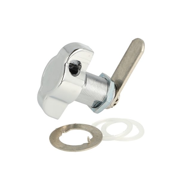 Skabsls til Hngels 19x25mm - Venstre - Forkromet