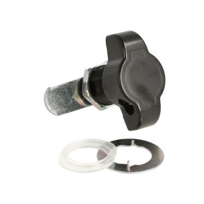 Skabsls til Hngels 19x25mm - Hjre - Sort