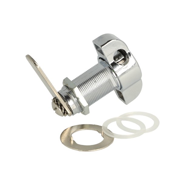 Skabsls til Hngels 19x32mm - Hjre - Forkromet