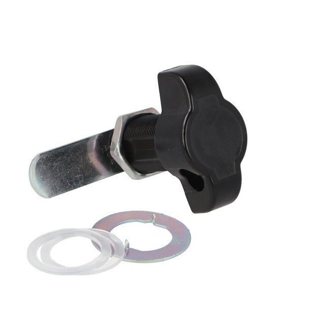 Skabsls til Hngels 19x32mm - Hjre - Sort