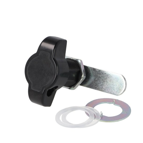 Skabsls til Hngels 19x32mm - Venstre - Sort