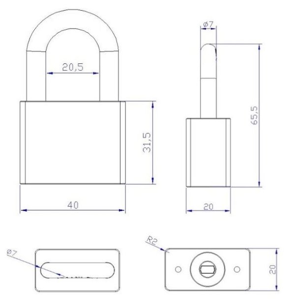 Hngels 40mm med Hovedngle Funktion - Messing