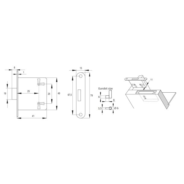 Indstiksls Dornml 25mm