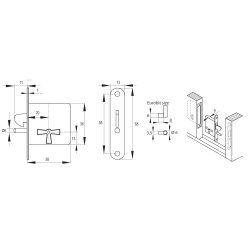 Indstik Skydedrsls & Jalousi Skabsls
